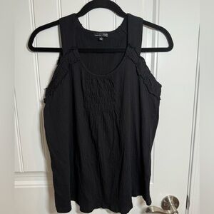 RXB Elegant Black Sleeveless Top, Size S
